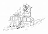 Tram Cable sketch template