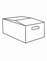 Box Kids Coloring Print Button Through Paper Grab Easy Also Size sketch template