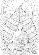 Buddha Vesak Bouddha Coloriage Mandala Buddhism Buddhist Colorier Bodhi Mindfulness Sheets Madhubani sketch template