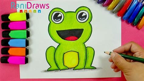 How To Draw A Cute Frog Cómo Dibujar Una Rana Kawaii Vidoe