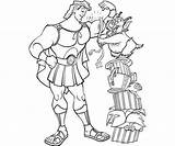 Hercules Superheroes Pintarcolorear Encontrar sketch template