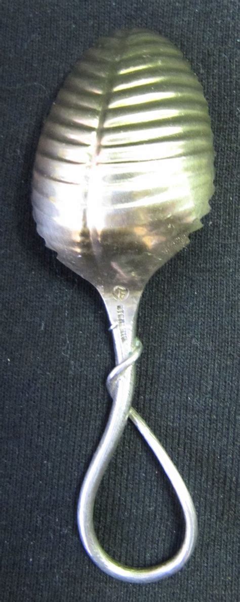Rare Vintage Durgin Sterling Silver Small Serrated Deep Bowl Spoon