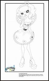 High Coloring Pages Monster Cupid Pink sketch template