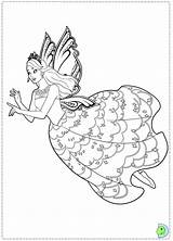 Coloring Fairy Princess Mariposa Barbie Dinokids Close Print sketch template