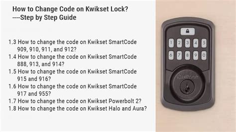 change code  kwikset lock step  step guide
