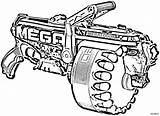 Nerf Wonder Blaster sketch template