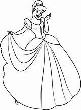 Cenicienta Hermoso Cinderella Dibujosonline Princesa Categorias sketch template