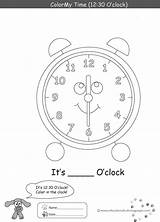 Clock sketch template