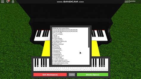 play roblox piano john legend    full youtube