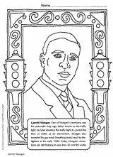 Garrett Inventors Teachervision Americans Banneker Luther Inventor Sheets sketch template
