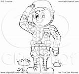 Soldier Saluting Drawing Clipart Getdrawings sketch template