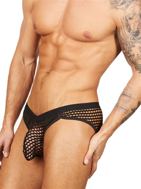 men s black mesh briefs erotic undies for men body aware