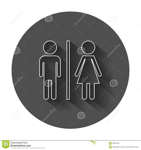 wc toilet flat vector icon stock vector illustration of public