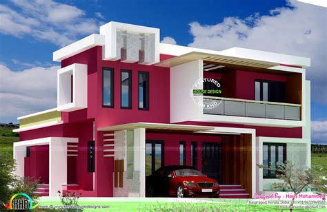 box type contemporary home kerala home design  floor plans  dream houses
