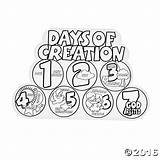 Creation Coloring Pages Printable Days Kids Color Story Bible Crafts Sunday School Numbers Preschoolers Sheets Orientaltrading Displays Pdf Craft Own sketch template
