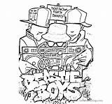 Beastie Boys Coloring Pages Hop Hip Rapper Dance Graffiti Book Printable Sheets Color Album Boy Print Books Rap Swear Word sketch template