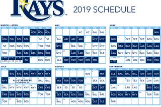 tampa bay rays release  schedule draysbay
