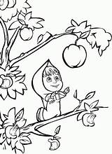 Infantis Masha Colorir sketch template