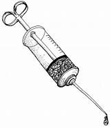 Syringe Drawing Vector Clipart Needle Sadness Tattoo Drawings Skull Cliparts Tattoos Medical Library Clip Designs Paintingvalley Cool sketch template