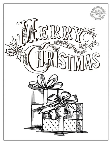 vintage christmas coloring pages kids activities blog