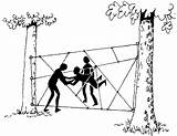 Spider Ropes Rope Low Course Web Clipart High Team Building Through Camp Game Scout Teambuilding Exercises Obstacle Spiders Hole Games sketch template