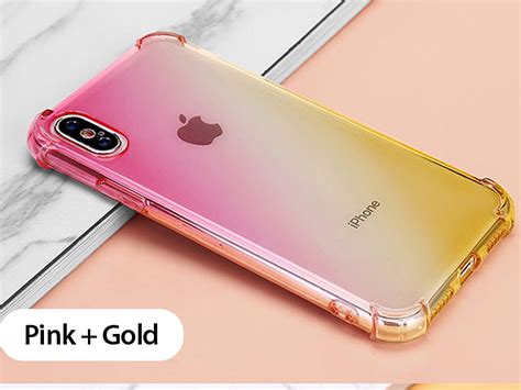 iphone xs max  gradient shockproof tpu soft case