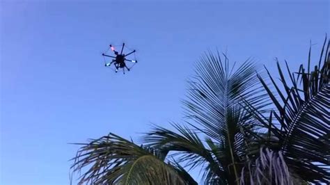 octocopter drone spotted  pompano beach youtube