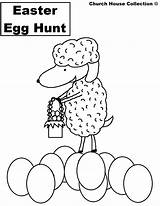 Easter Egg Hunt Coloring Pages Collection Jesus Alive Sheep School Color Church House sketch template