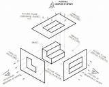 Drawing Orthographic Projection Elevation Drawings Isometric Technical Draw Basic Engineering Architecture Parallel Front Object Plane Horizontal Pro Vertical Planes Exercises sketch template