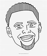 Curry Coloring Drawing Pages Basketball Stephen Player Steph Pngkey Transparent sketch template