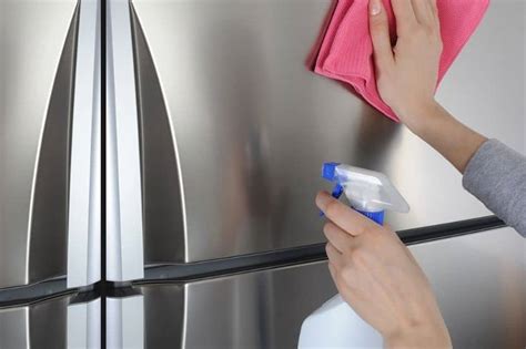 clean  stainless steel fridge home care zen