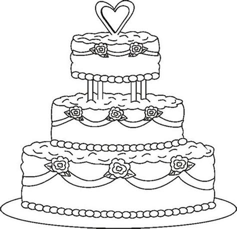 happy birthday cake coloring pages coloring  drawing