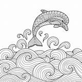 Dauphin Marin Ocean Stress Saut Gratuit sketch template