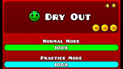 Geometry Dash Dry Out 100 All Stars [hd 60fps] Youtube