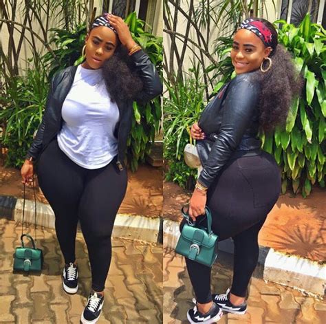 nigerian booty queen phat chyna flaunts her huge backside in style