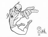 Coloring Spider Spiderman Ironman sketch template