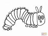 Caterpillar Clipart Hungry Coloring Very Raupe sketch template