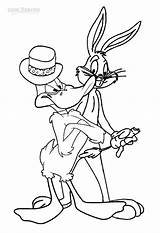 Bunny Duck Coloring Bugs Daffy Pages Gangster Cartoon Kids Color Printable Print Cool2bkids Cartoons Sketch Template sketch template