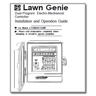 lawn genie lp  watershed official controller manuals library