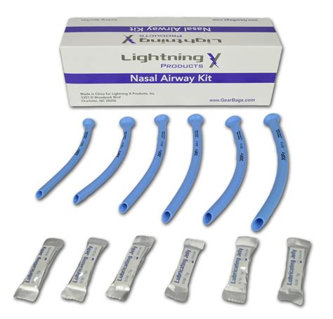 single  airway kit   sizes  lube packs