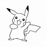 Pikachu Dibujos Disegni Saludando Pokémon Faciles Colorare Clipartmag Step Caricaturas Diamante sketch template
