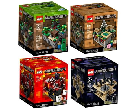 lego set   minecraft micro world collection  minecraft rebrickable build  lego