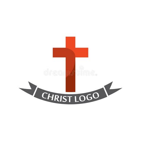christ logo template design creative simple stock illustration illustration  christianity