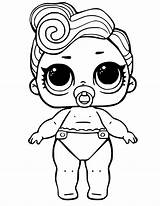 Lol Coloring Pages Doll Dolls Printable Print Color Getcolorings sketch template