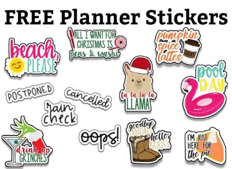 planner printable stickers  printable planner stickers