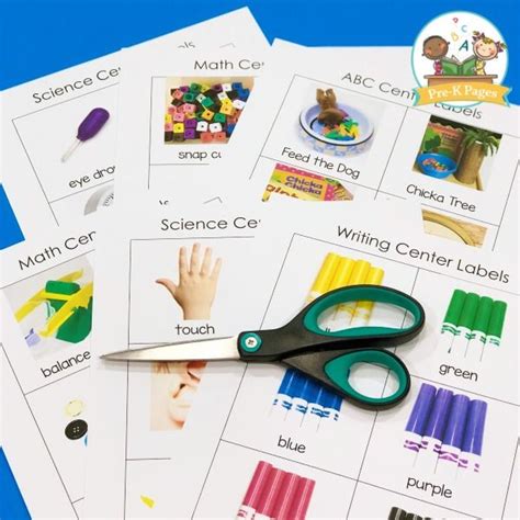 printable classroom labels  preschool classroom labels preschool