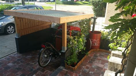 fietsenstalling  ingegraven fietsenstalling voortuin opberg tuin