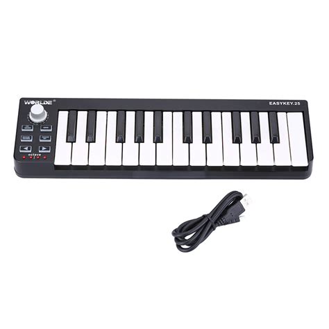 Portable Midi Keyboard Mini 25 Keys Midi Keyboard Controller Usb Midi