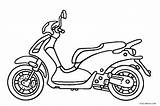 Motorrad Cool2bkids Malvorlagen Motorroller sketch template