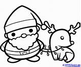 Rudolph Coloring Pages Santa Colouring Popular sketch template
